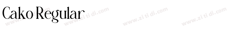 Cako Regular字体转换
